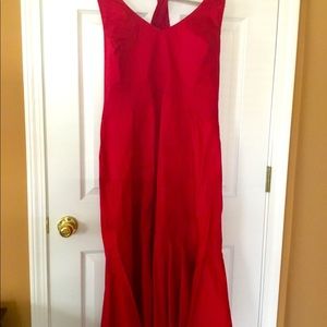 Red Strapless Dress by Ashley Stewart